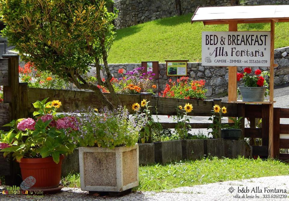 B&B Alla Fontana Lozio Kültér fotó